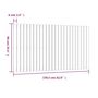 Voir la diapositive 6 : VIDAXL Tete de lit murale Blanc 159,5x3x90 cm Bois massif de pin