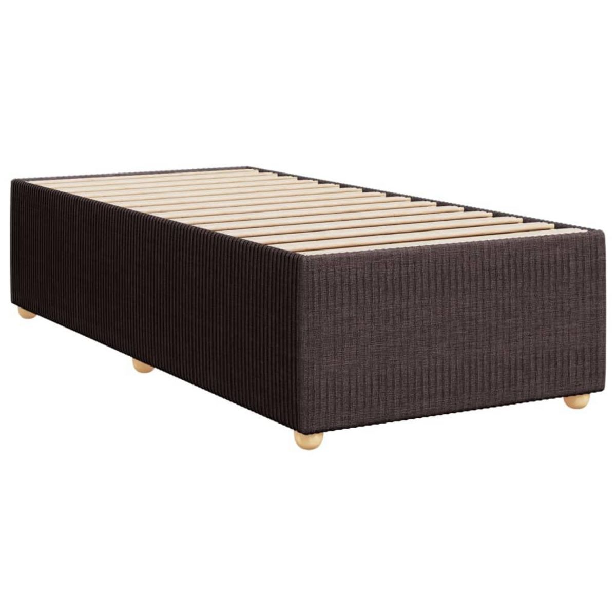 VIDAXL Cadre de lit sans matelas marron fonce 90x200 cm tissu