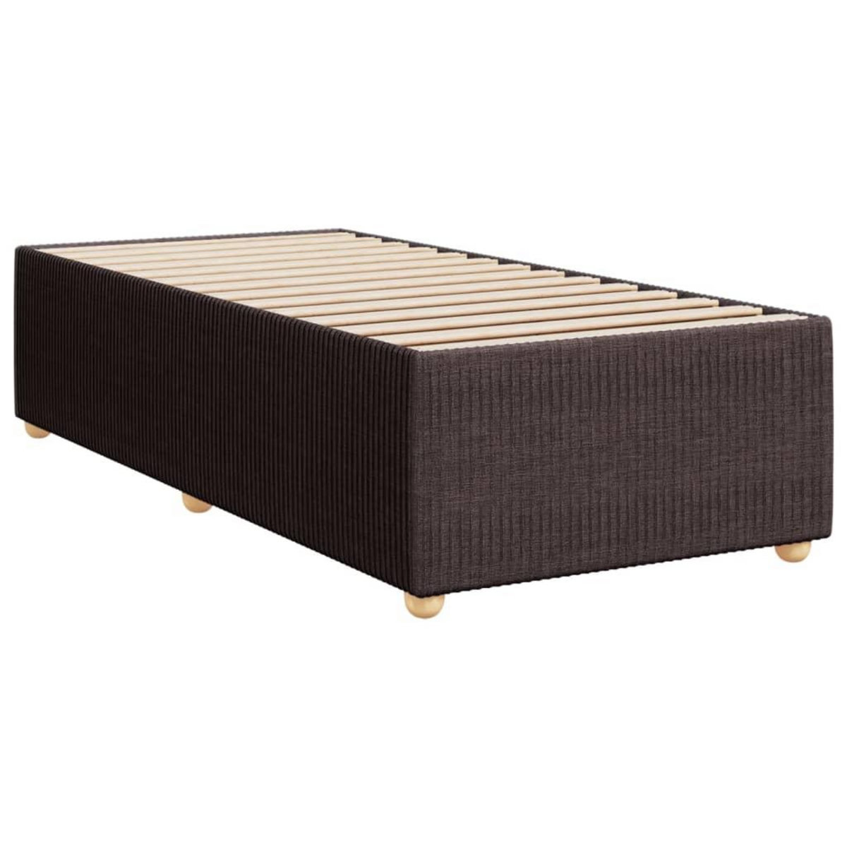 VIDAXL Cadre de lit sans matelas marron fonce 90x200 cm tissu