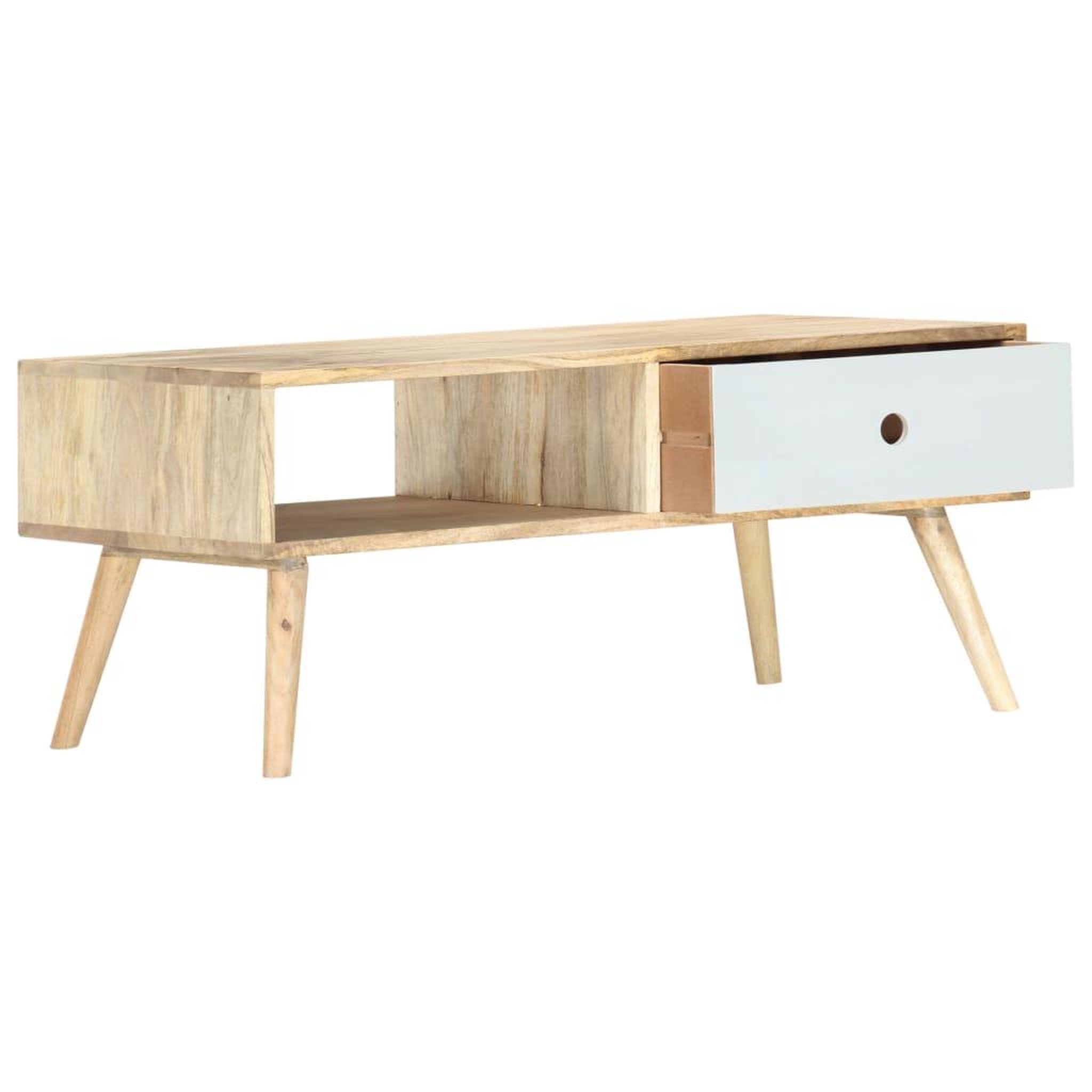 Voir la diapositive 2 : VIDAXL Table basse 90x50x40 cm bois de manguier massif