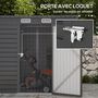Voir la diapositive 6 : OUTSUNNY Abri de jardin cabanon dim. 191L x 130l x 166H cm porte verrouillable ventilations tôle acier ondulé gris