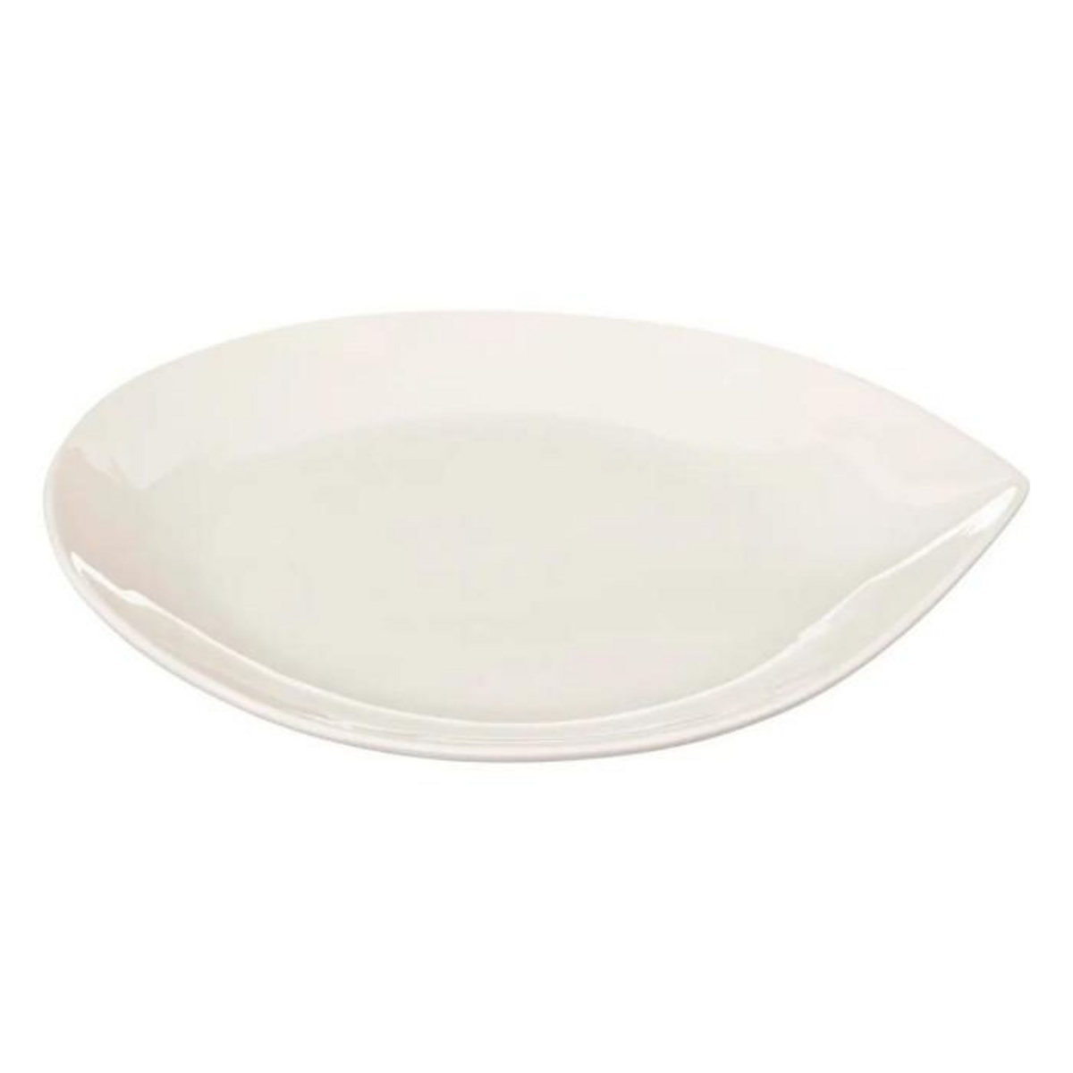 SECRET DE GOURMET Lot de 6 Assiettes à Dessert  Goutte  21cm Blanc