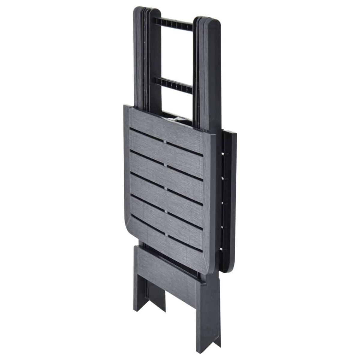 VIDAXL Table pliable de jardin Anthracite 79x72x70 cm Plastique