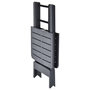 Voir la diapositive 4 : VIDAXL Table pliable de jardin Anthracite 79x72x70 cm Plastique