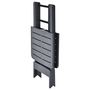 Voir la diapositive 4 : VIDAXL Table pliable de jardin Anthracite 79x72x70 cm Plastique