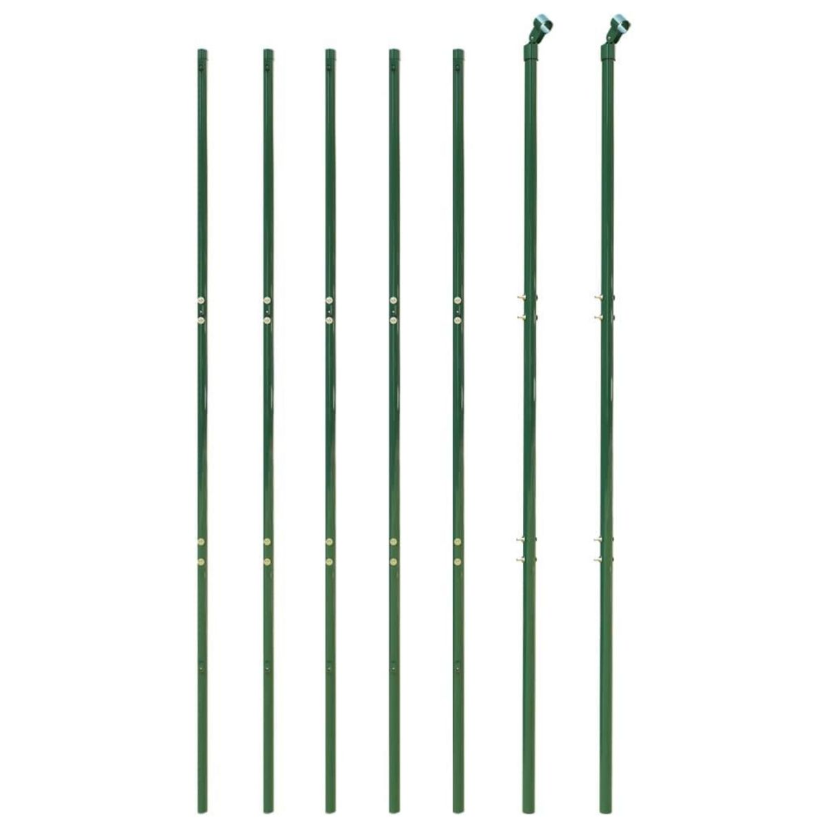 VIDAXL Cloture en treillis metallique vert 1,8x10 m acier galvanise