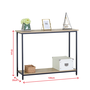 Voir la diapositive 3 : CONCEPT USINE Console rectangle 106x35cm chêne DOORA