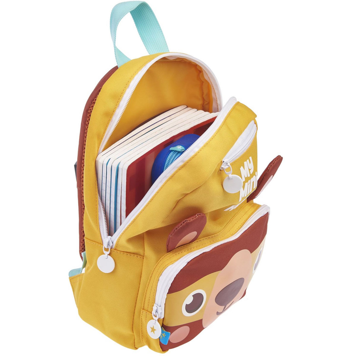 AUCHAN Sac maternelle cape jaune ours