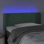 Voir la diapositive 4 : VIDAXL Tete de lit a LED Vert fonce 93x16x78/88 cm Velours
