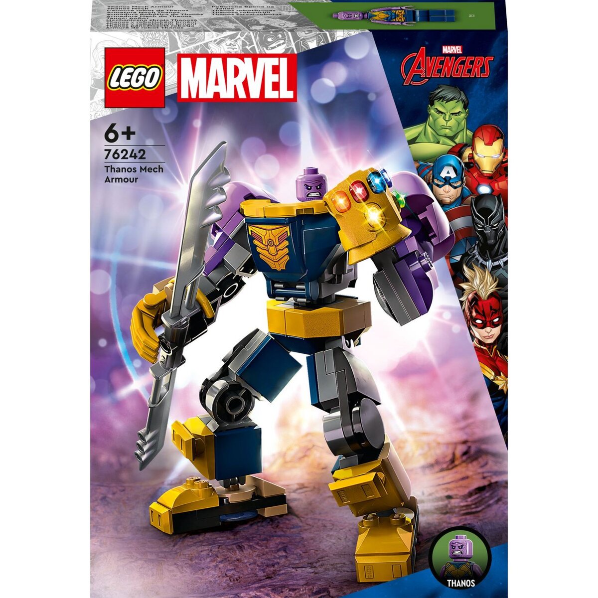 Marvel 76243 L'armure robot de Rocket, Figurine Gardiens de la Galaxie,  Jouet Raton Laveur, Avengers