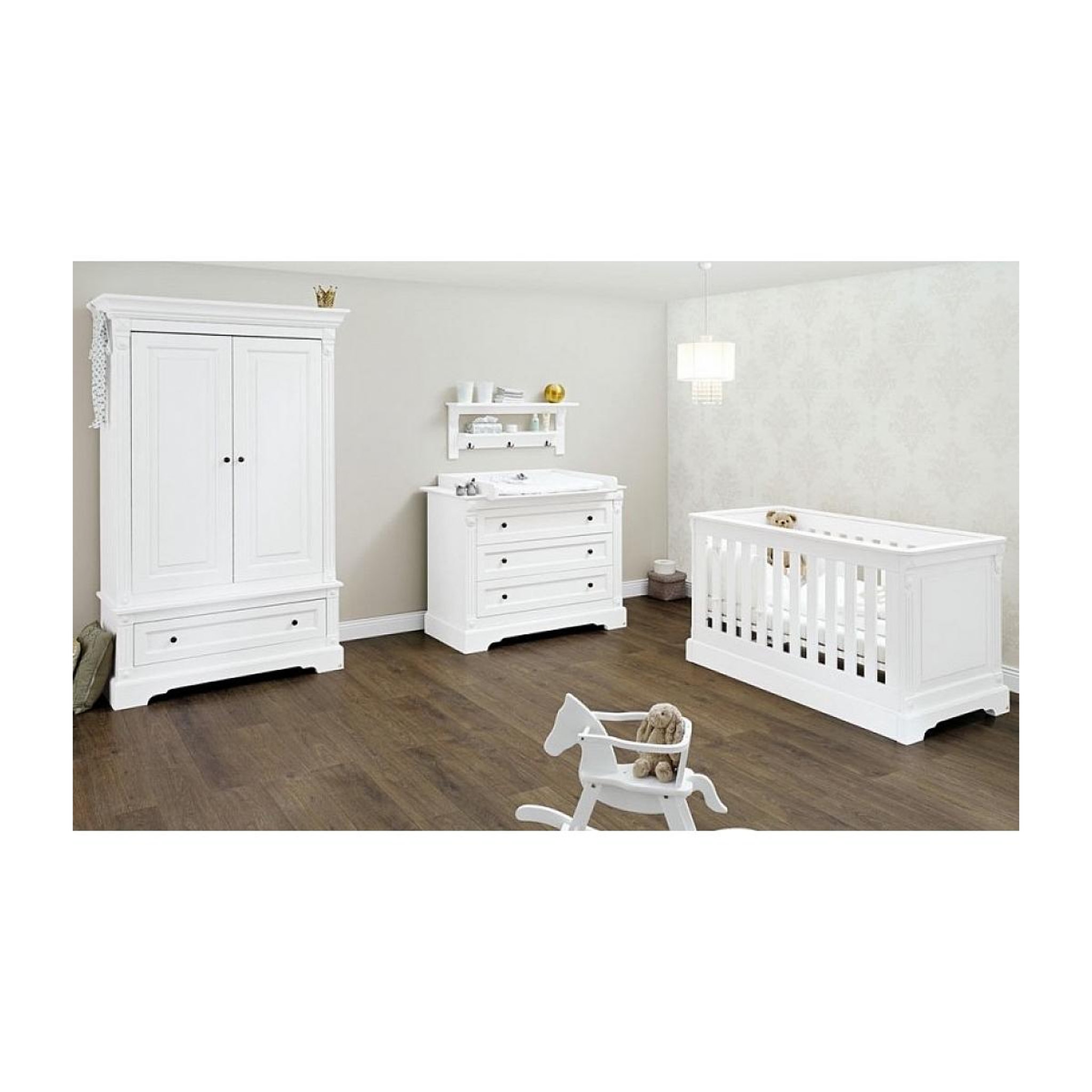 Voir la diapositive 2 : Pinolino Etagere Murale Porte Manteau  Emilia L 100 x P 18 x H 40