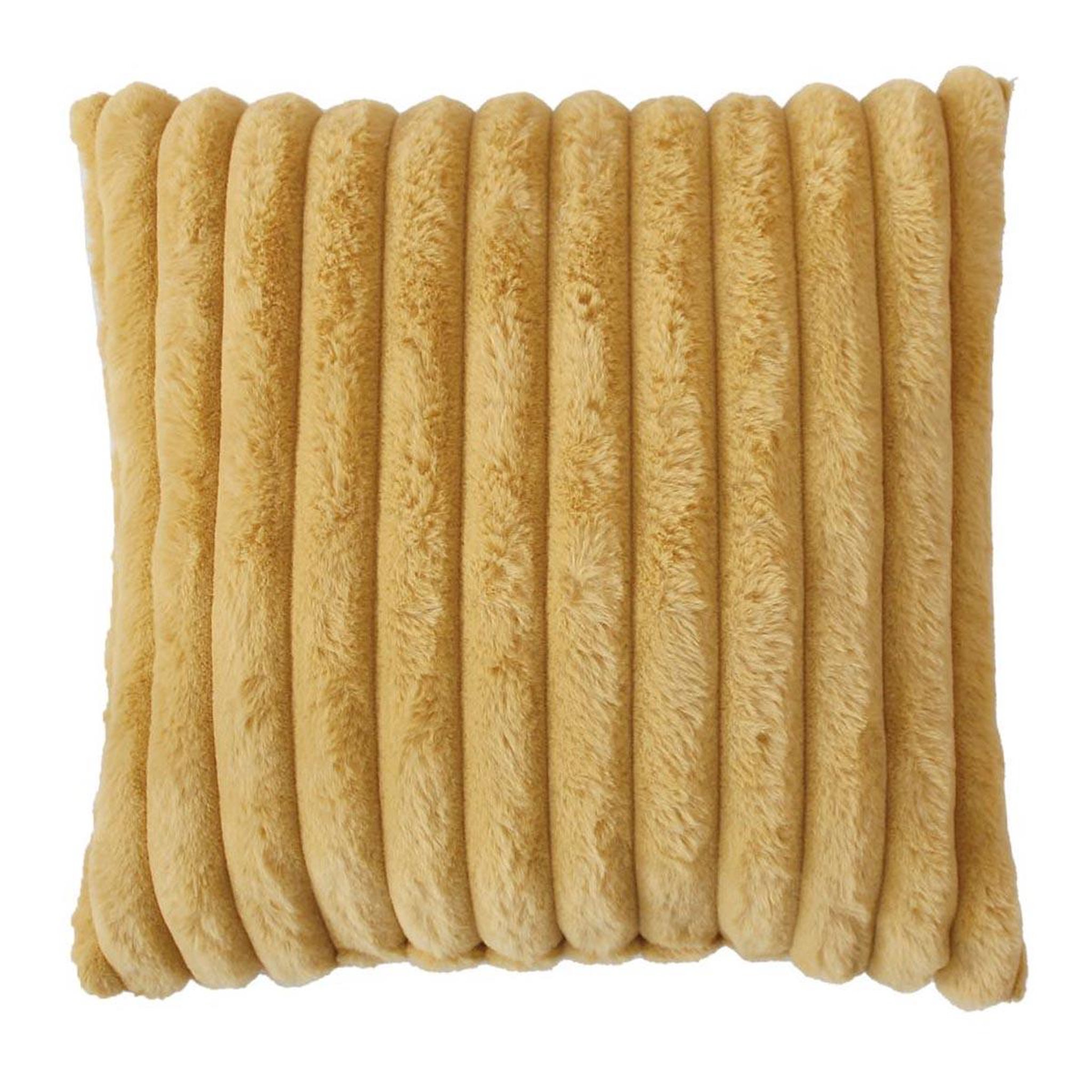 ENJOY HOME Coussin imitation fourrure  matisse  40x40cm ocre
