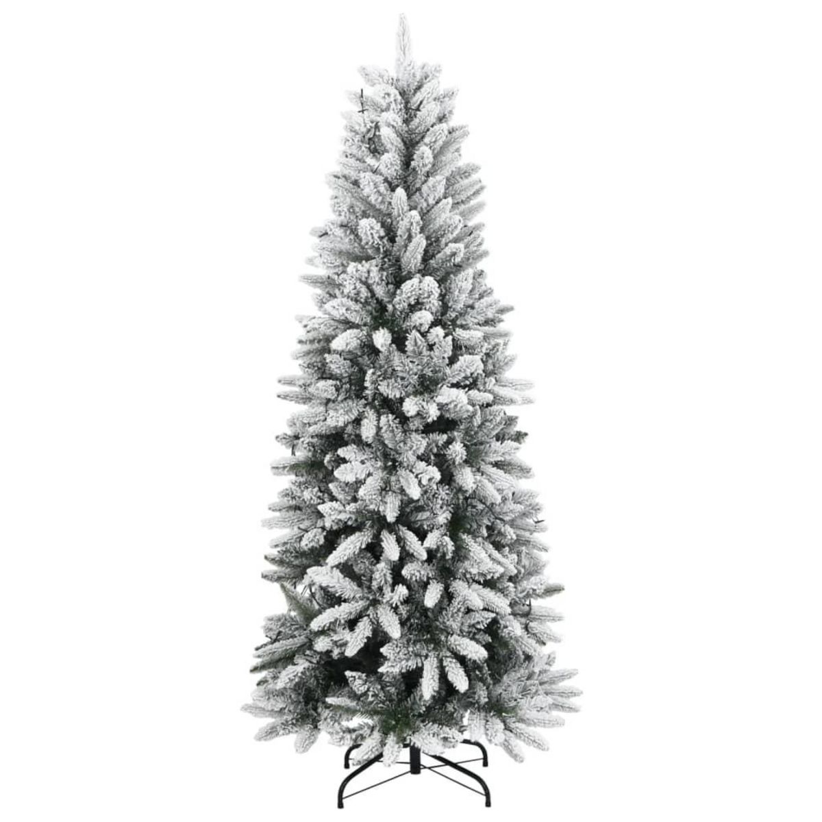 VIDAXL Sapin de Noël artificiel 300 LED et neige floquee 210 cm