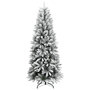 Voir la diapositive 3 : VIDAXL Sapin de Noël artificiel 300 LED et neige floquee 210 cm