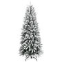 Voir la diapositive 3 : VIDAXL Sapin de Noël artificiel 300 LED et neige floquee 210 cm
