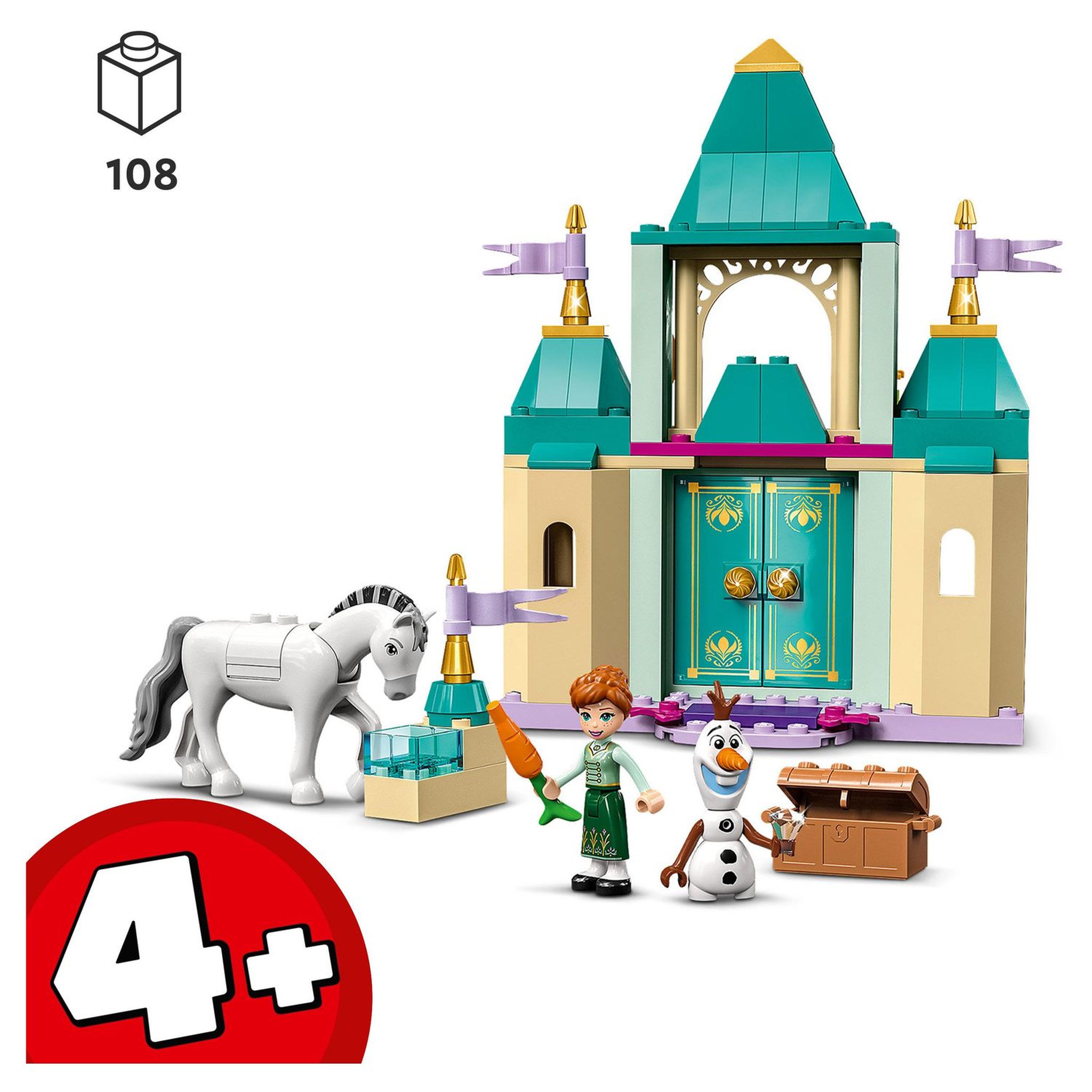 Voir la diapositive 4 : LEGO Reine des neiges 2 43204 Les jeux au château d'Anna et Olaf, Jouet Reine des Neiges