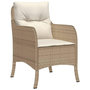 Voir la diapositive 4 : VIDAXL Chaises de jardin avec coussins lot de 2 beige resine tressee