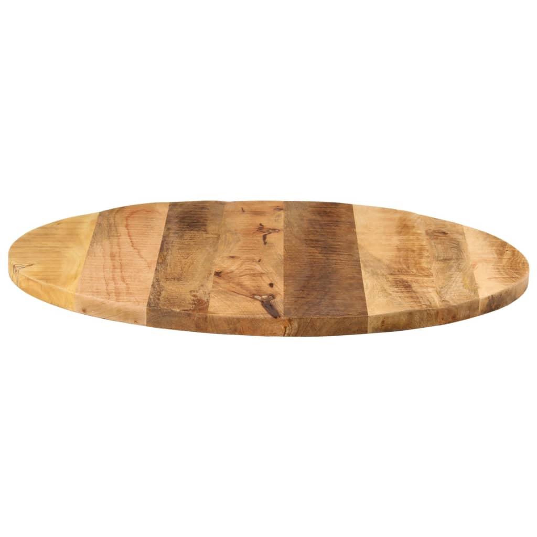 Voir la diapositive 4 : VIDAXL Dessus de table Ø 80x2,5 cm rond bois massif de manguier brut