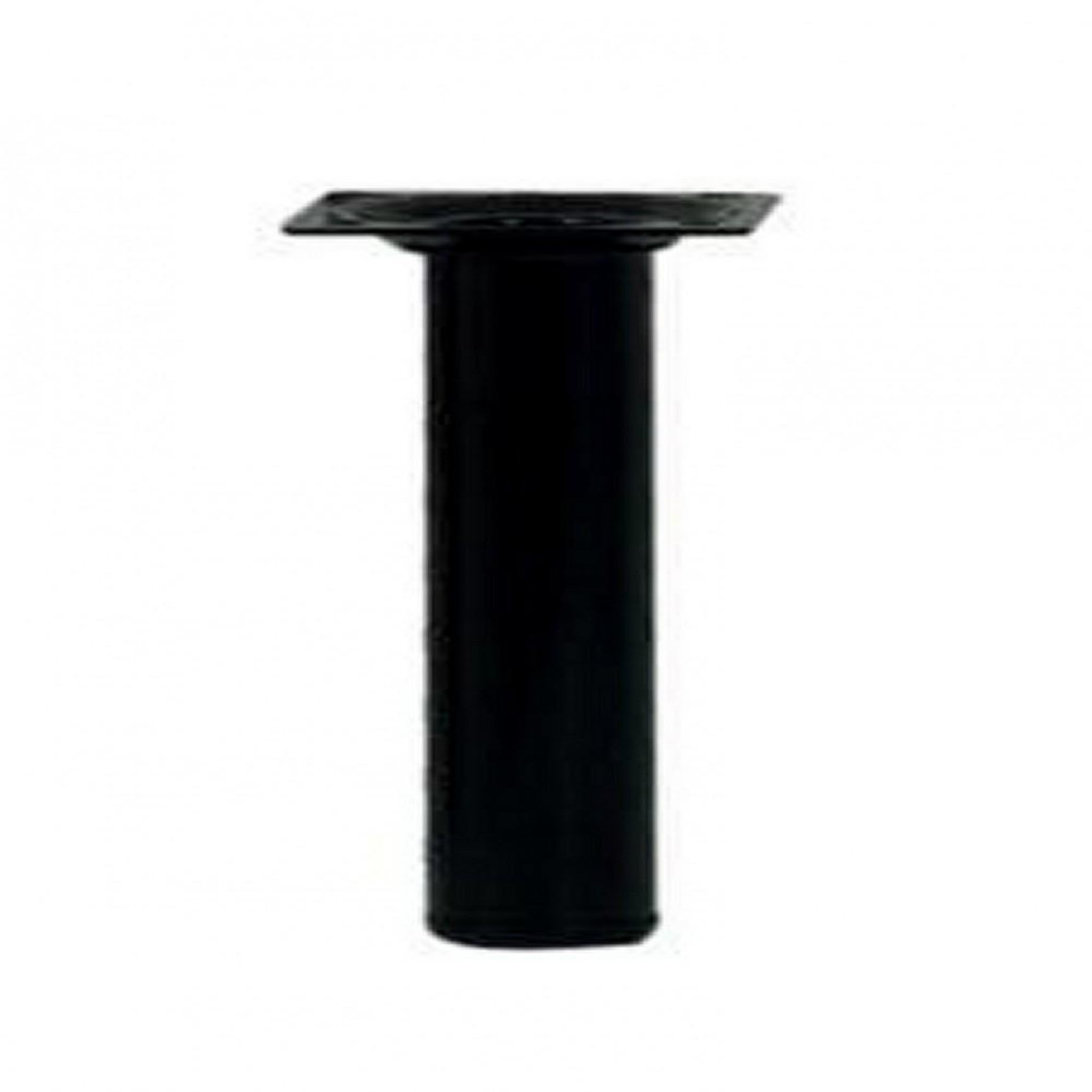 CENTRALE BRICO Pied meuble cylindrique HETTICH fixe acier époxy noir