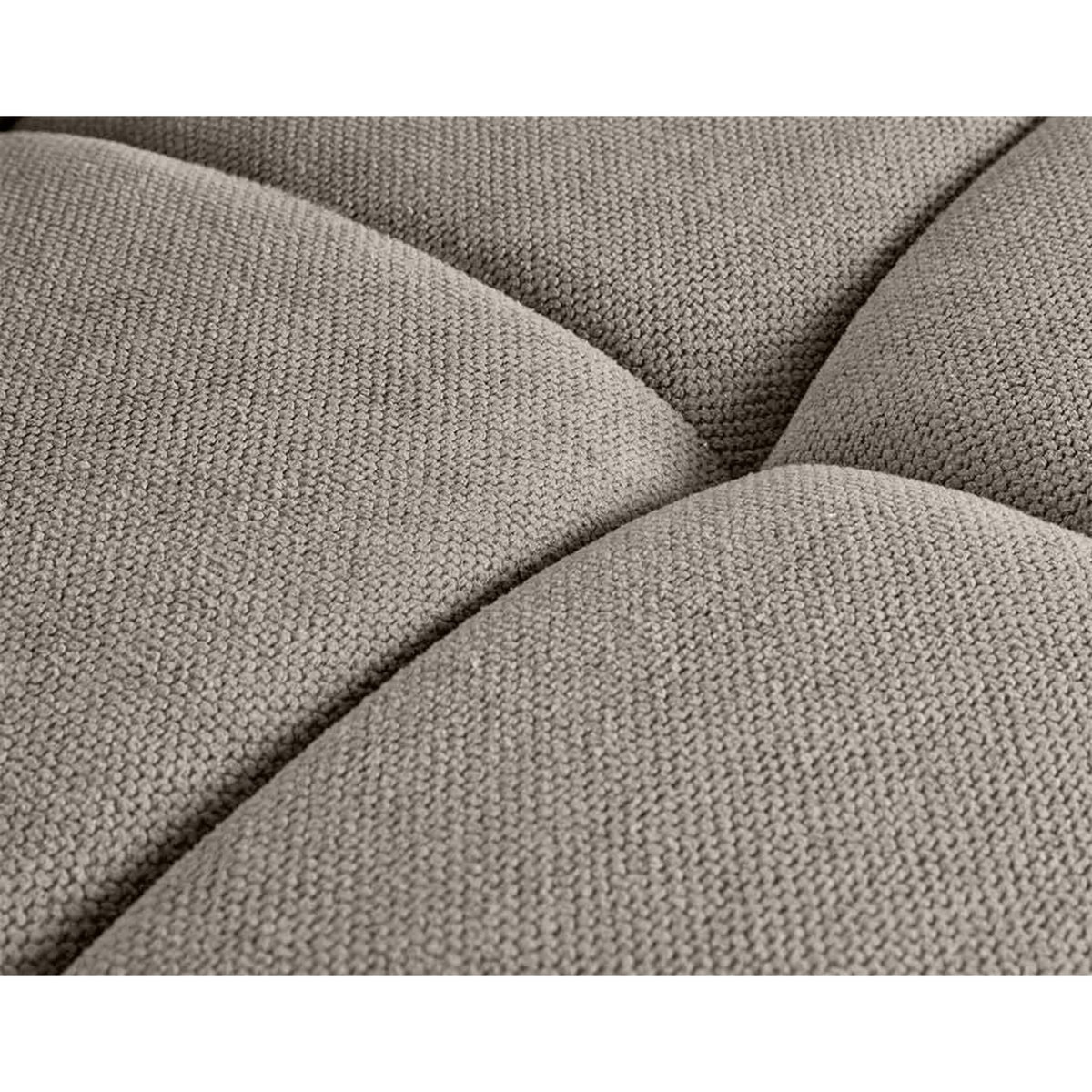 LISA DESIGN Ray - canapé droit 4 places avec double méridienne - assise profonde - en tissu texturé