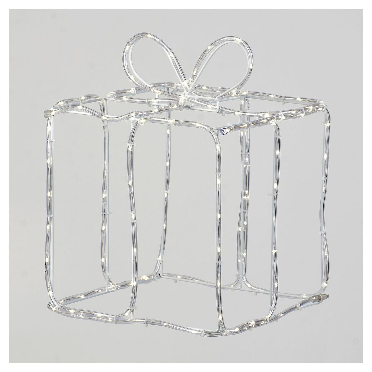 ACTUEL Cadeau lumineux extérieur tube blanc chaud 140 led 30x30cm