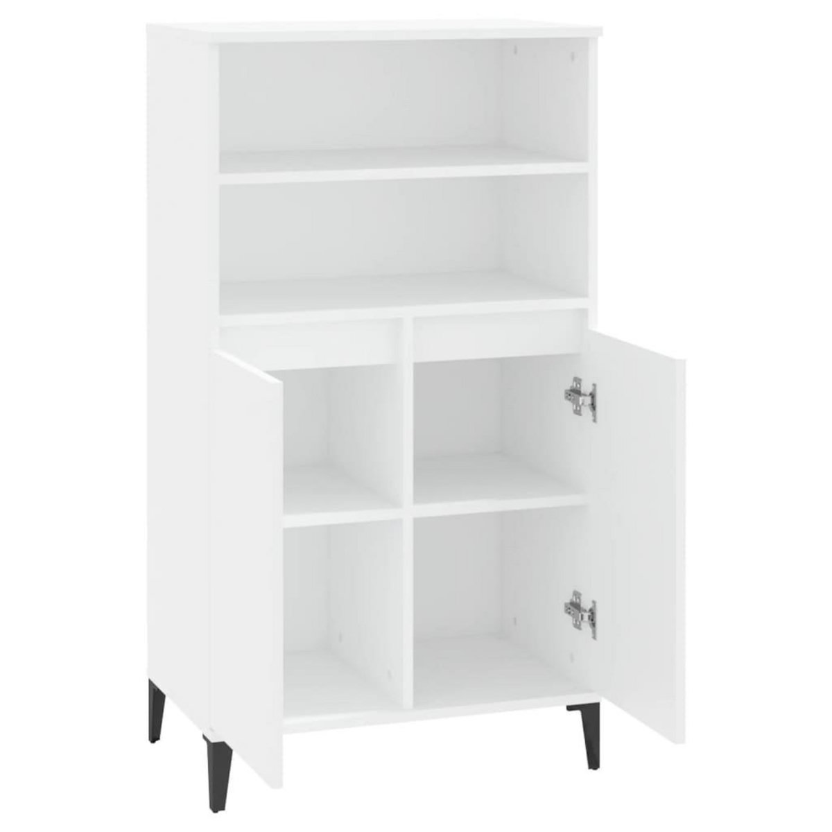 VIDAXL Buffet haut Blanc 60x36x110 cm Bois d'ingenierie