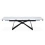 Voir la diapositive 3 : Paris Prix Table de Repas Extensible  Nayla  180-260cm Blanc & Noir