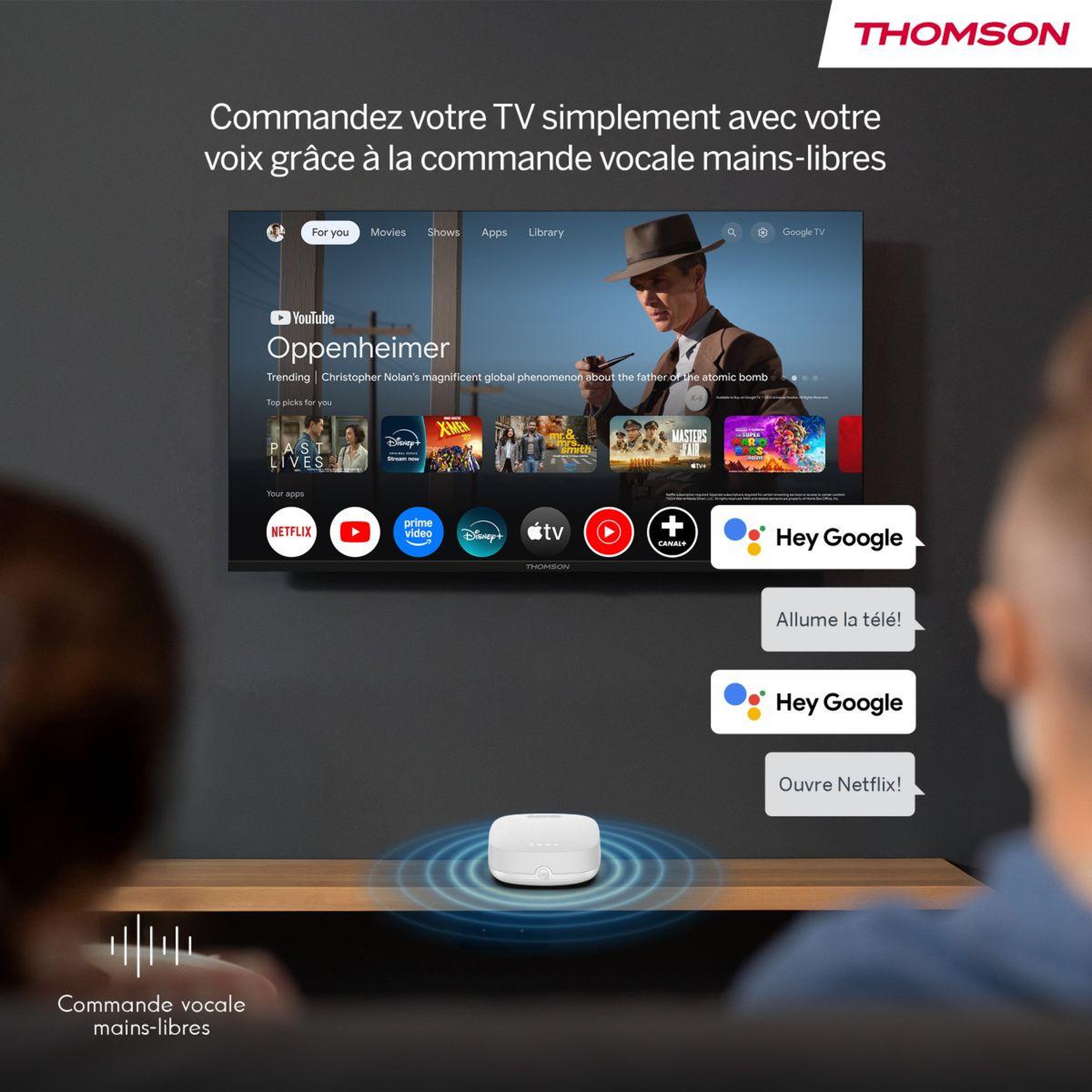 Voir la diapositive 3 : THOMSON Passerelle multimédia 270w box 4k plus avec google tv