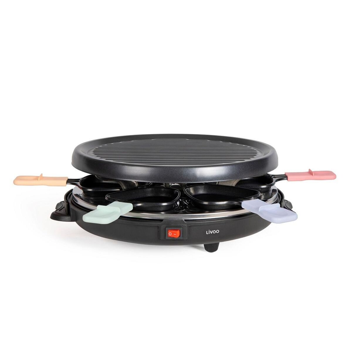 LIVOO Appareil à raclette 6 personnes 800w - DOC207P