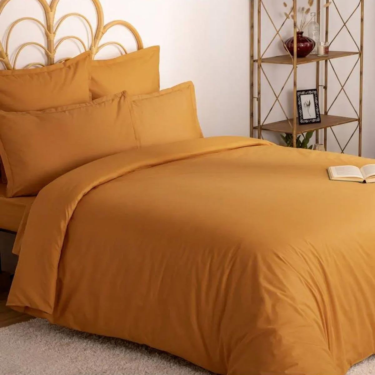 ATMOSPHERA Housse de Couette  Intérieur  240x220cm Jaune Cumin