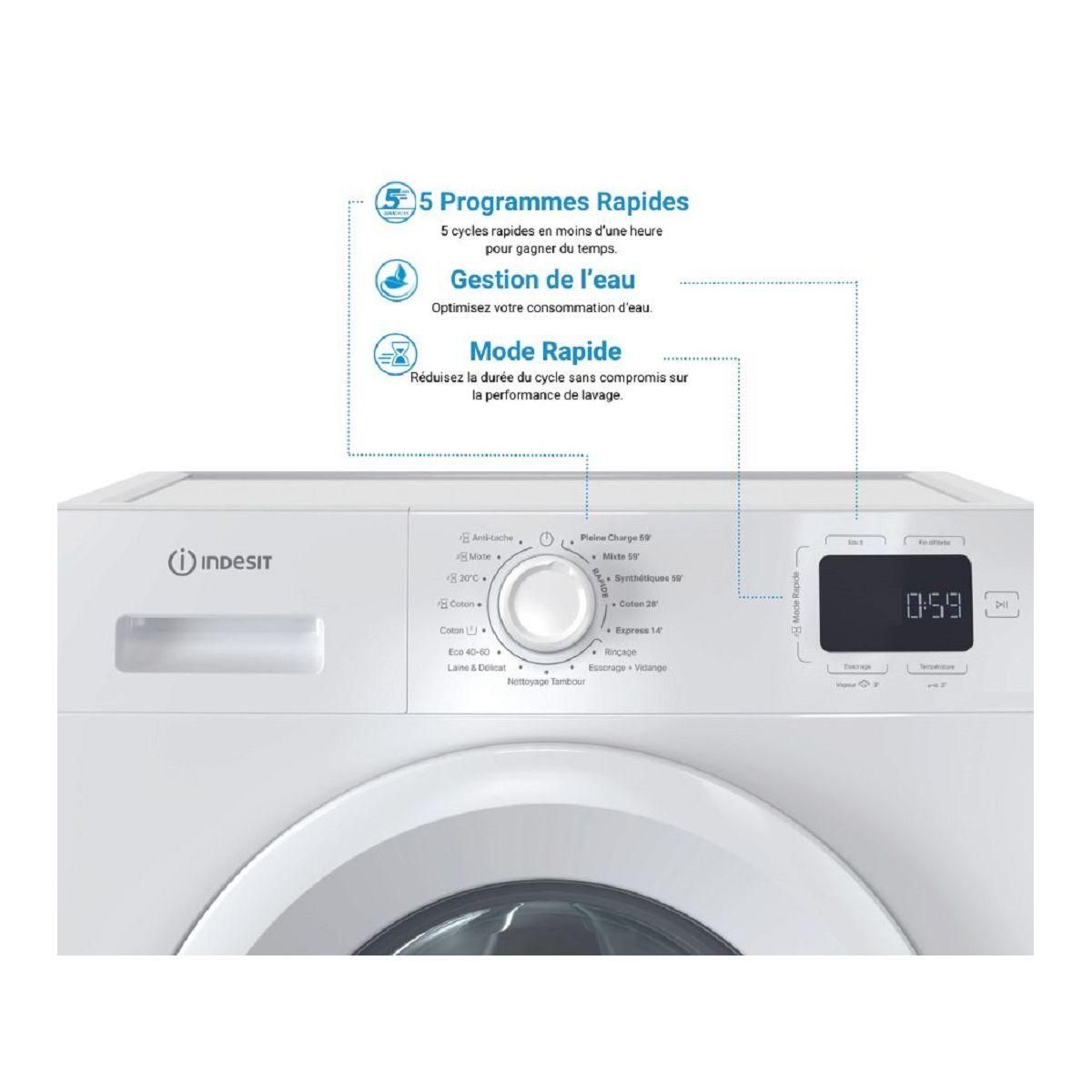 Indesit Lave linge hublot IM642MYTIMEFR