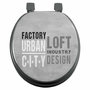 Voir la diapositive 1 : Paris Prix Abattant WC Imprimé  Urban Loft  47cm Gris