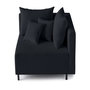 Voir la diapositive 1 : LISA DESIGN Edinburg - module d'assise d'angle droit - en velours côtelé