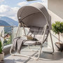 Voir la diapositive 2 : SOBUY Chaise Suspendue Lounge Gris 126x108x163cm OGS62-MI