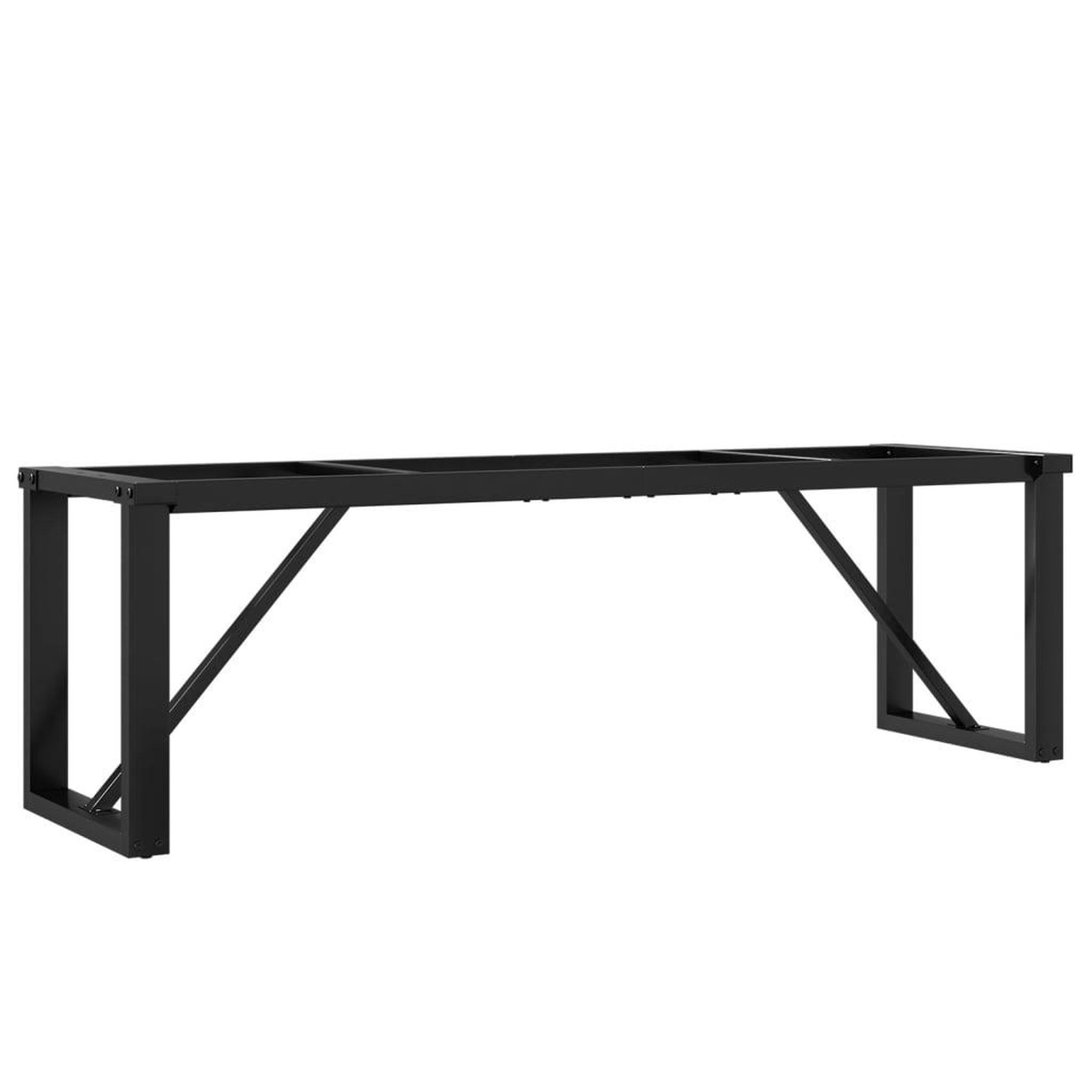 Voir la diapositive 2 : VIDAXL Pieds de table basse cadre en O 140x30x43 cm acier