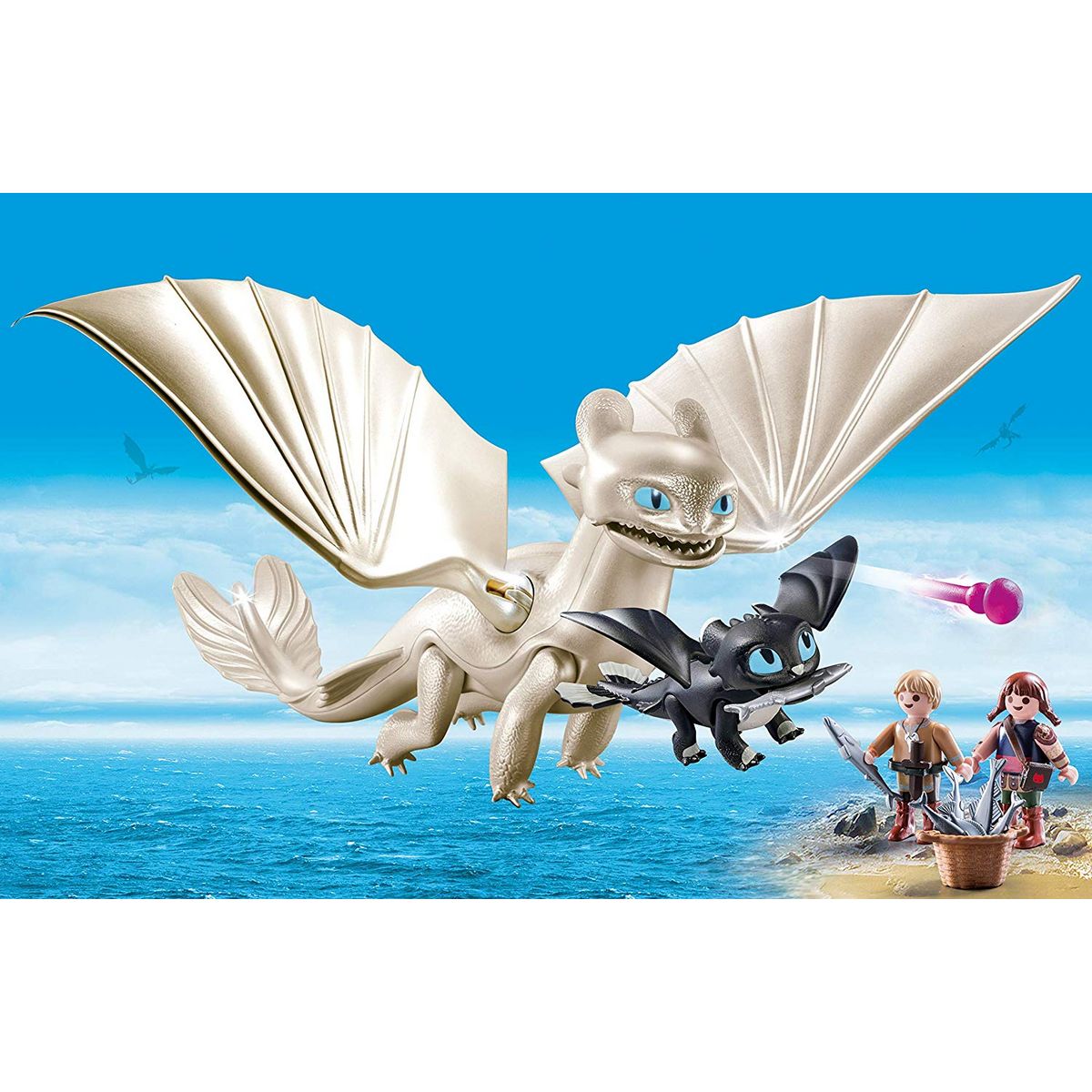 PLAYMOBIL 70038 - Dragons - Furie Éclair et bébé dragon enfants