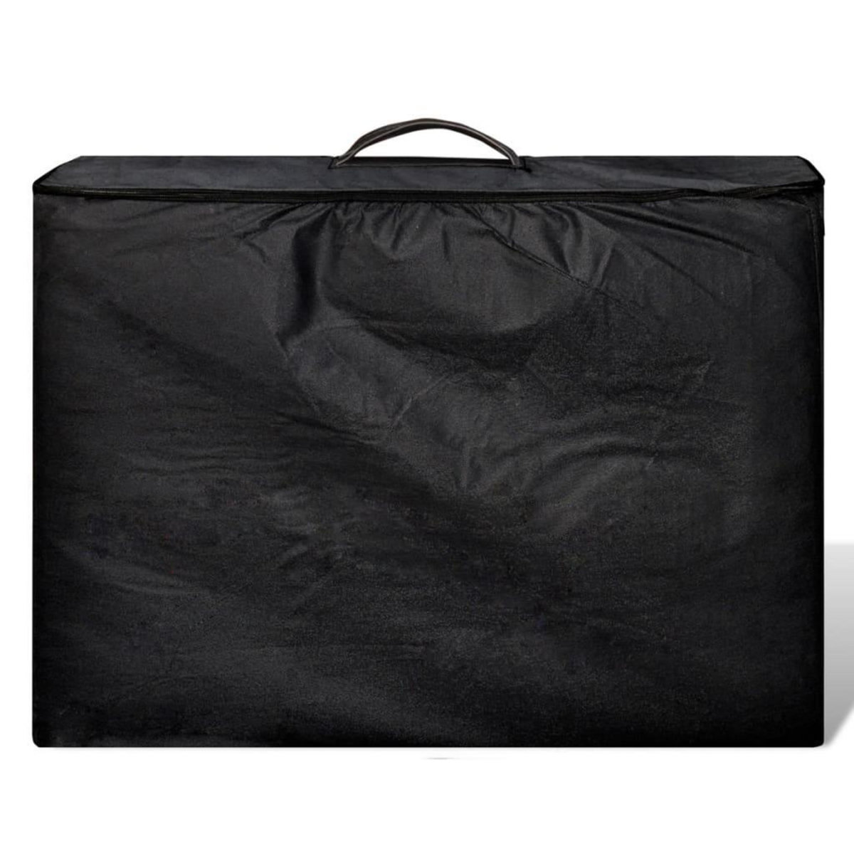 VIDAXL Table de massage pliable Noir 3 zones avec cadre en bois