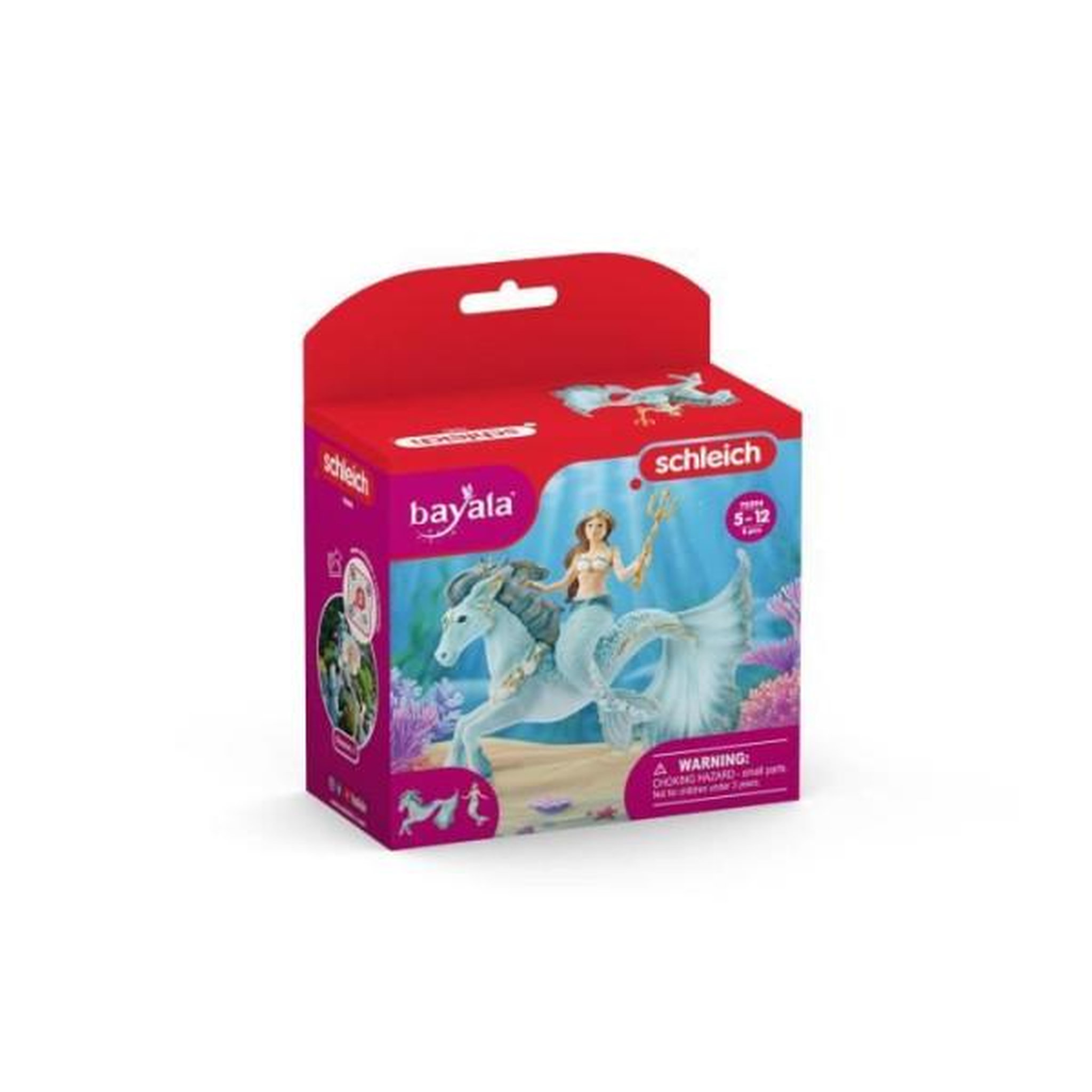 Voir la diapositive 5 : Schleich Figurine Sirene Eyela sur cheval de mer - avec sa Baguette Magique - Schleich 70594 Bayala - Des 5 ans