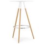 Voir la diapositive 2 : Paris Prix Table de Bar  Uzak  101cm Blanc