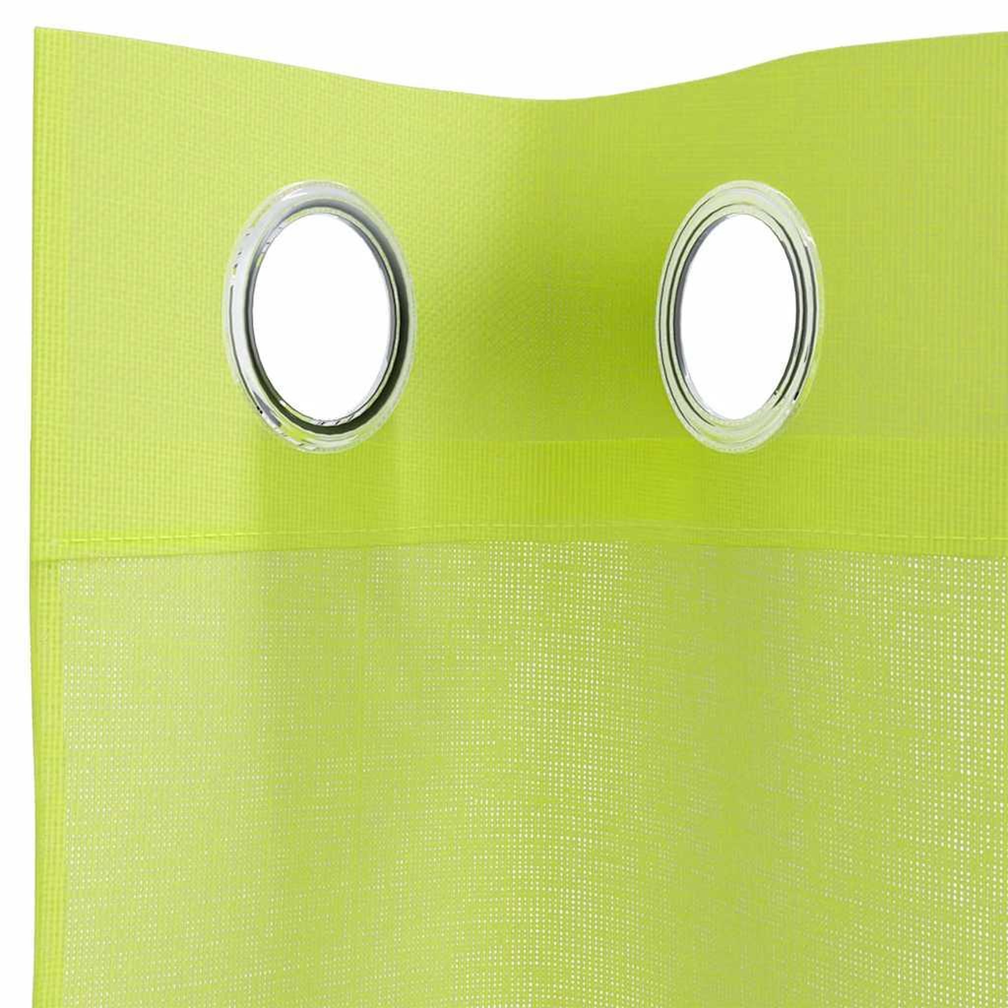 Voir la diapositive 5 : VIDAXL Rideaux en voile avec œillets 2 pcs vert pomme 140x225 cm