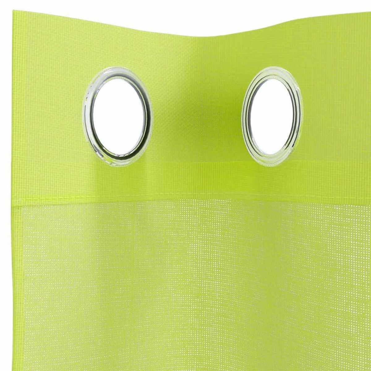 VIDAXL Rideaux en voile avec œillets 2 pcs vert pomme 140x225 cm