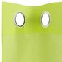 Voir la diapositive 5 : VIDAXL Rideaux en voile avec œillets 2 pcs vert pomme 140x225 cm