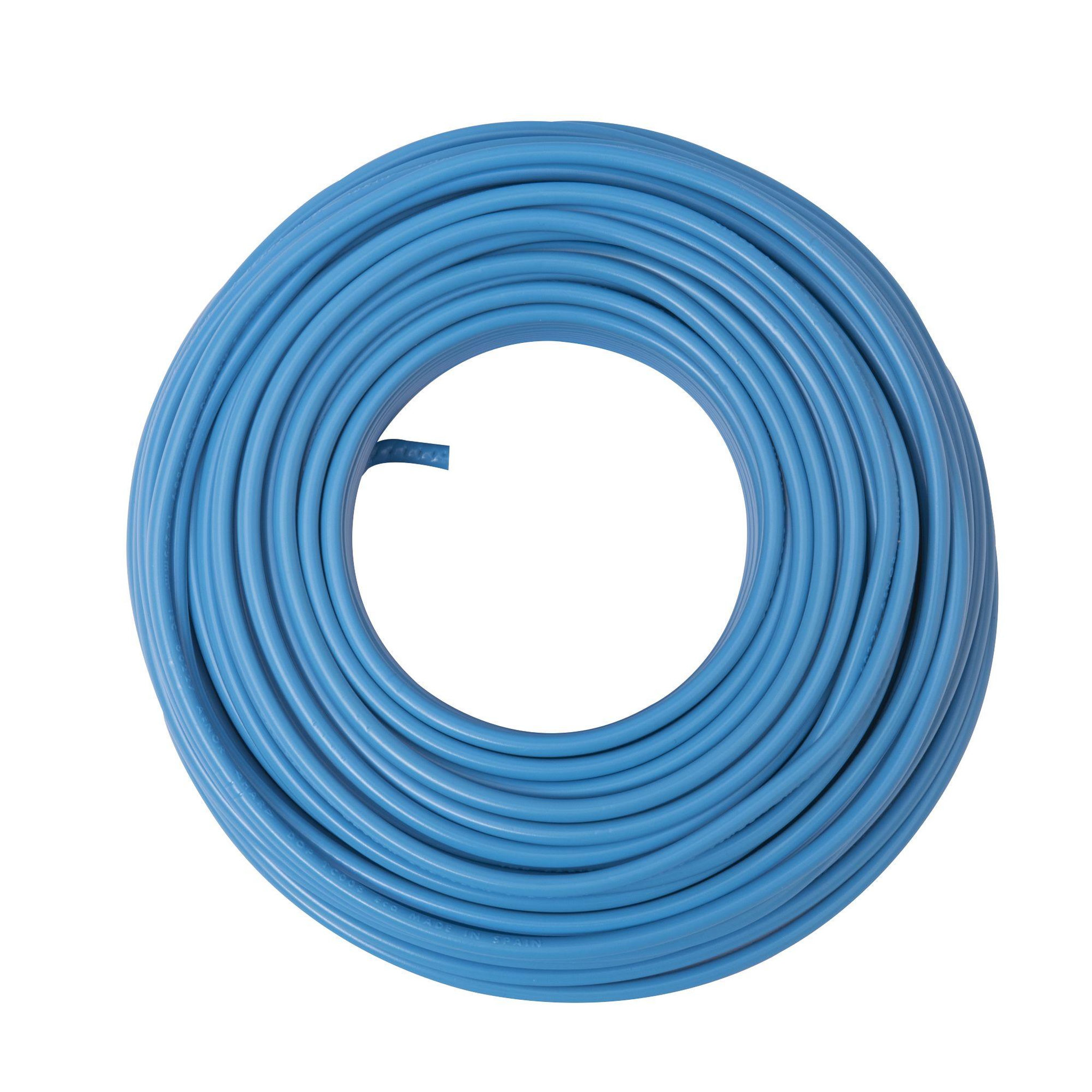 Voir la diapositive 3 : ZENITECH Câble électrique HO7V-U 2,5mm2 Bleu - 25m