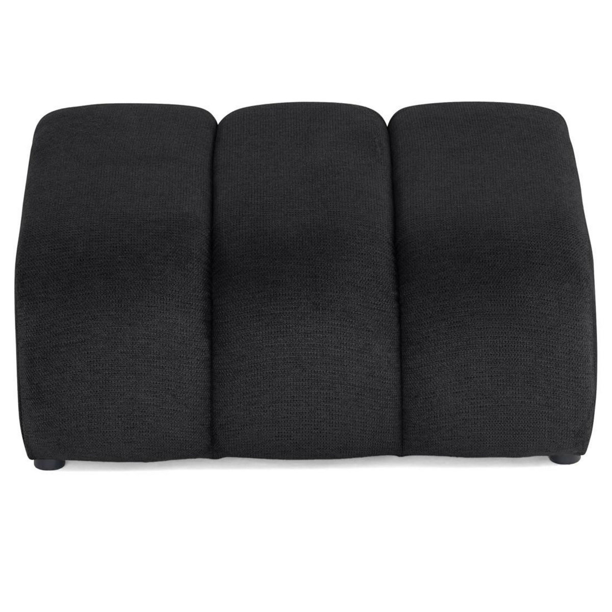 LISA DESIGN Debbie - pouf en tissu texturé