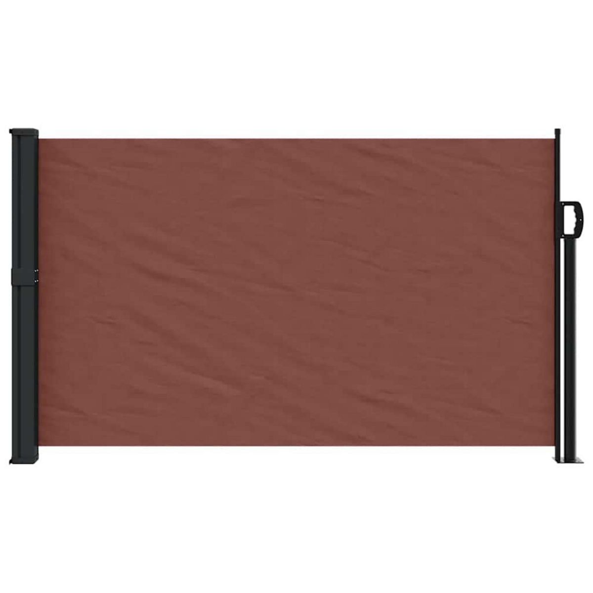 VIDAXL Auvent lateral retractable marron 120x600 cm