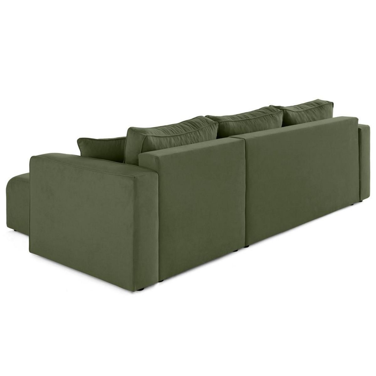 BEST MOBILIER Topaze - canapé d'angle déhoussable réversible 4 places en tissu