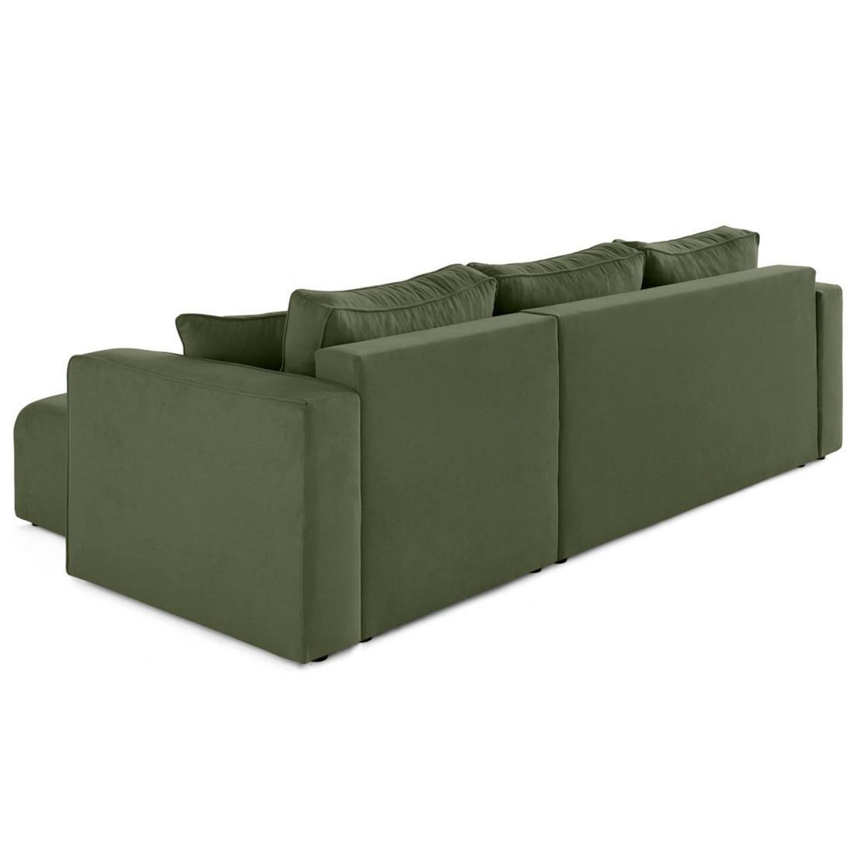 BEST MOBILIER Topaze - canapé d'angle déhoussable réversible 4 places en tissu