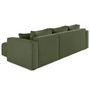 Voir la diapositive 5 : BEST MOBILIER Topaze - canapé d'angle déhoussable réversible 4 places en tissu