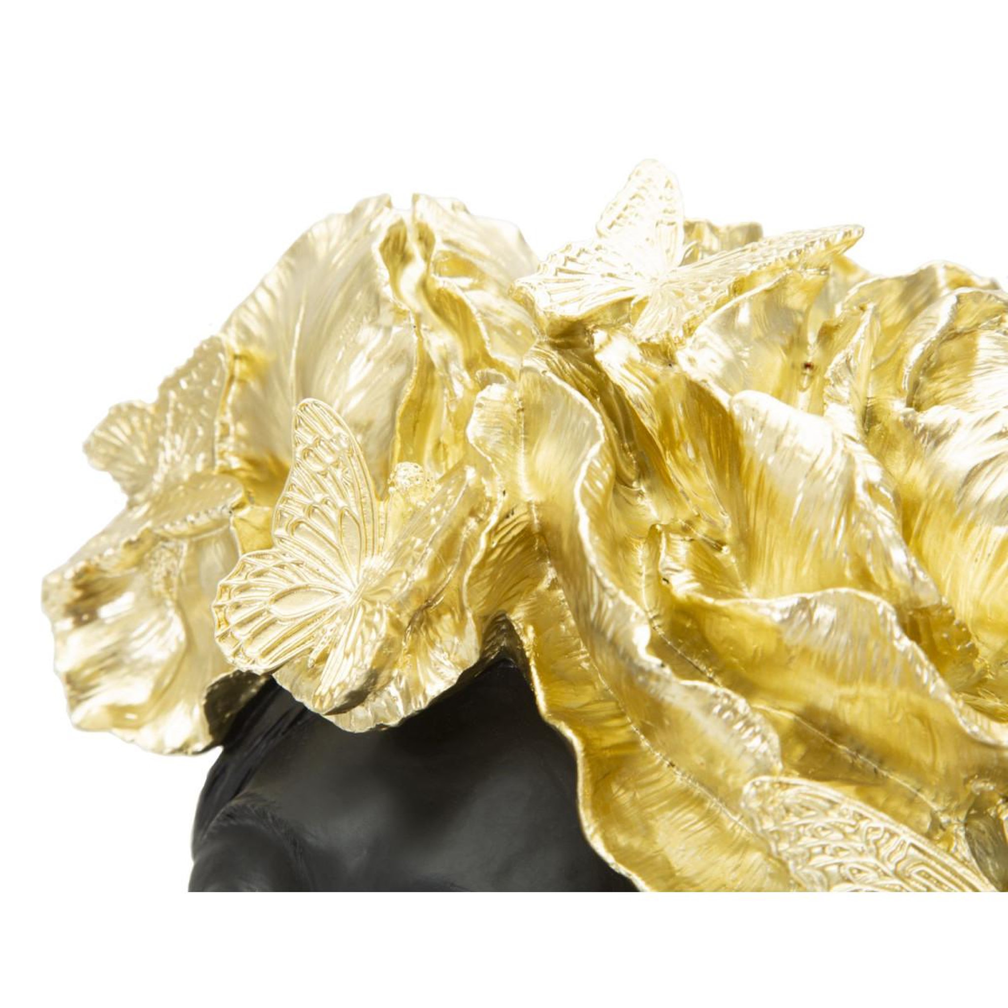 Voir la diapositive 5 : Paris Prix Statuette Tête Femme  Papillons  36cm Noir