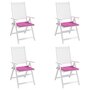 Voir la diapositive 4 : VIDAXL Coussins de chaise de jardin lot de 4 rose 40x40x3 cm